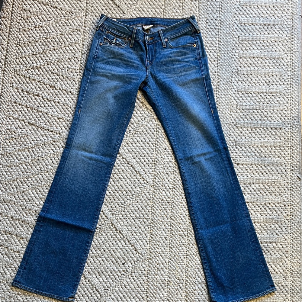 True Religion Women's Blue Boot Cut Jeans